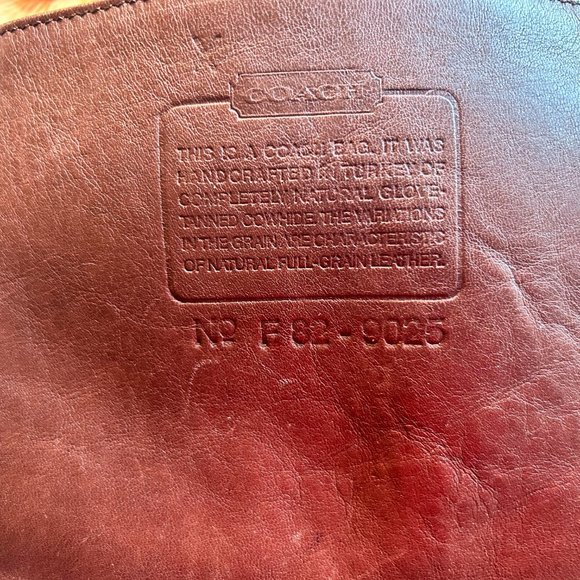 SOLD DO NOT PURCHASE Coach 1998 Mahogany Ergo Zip 9025 - Picture 4 of 8
